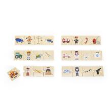 VIGA Set Wooden Puzzle Matching Professions with Tools