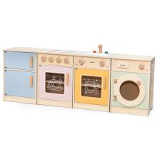 VIGA PolarB Wooden Kitchen Set XL Washing Machine Cooker Dishwasher