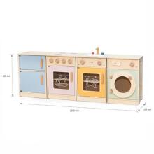 VIGA PolarB Wooden Kitchen Set XL Washing Machine Cooker Dishwasher