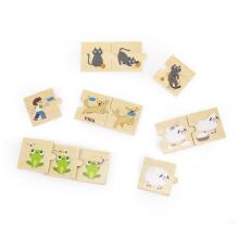 VIGA Wooden Puzzle Match Animal Activities Puzzle
