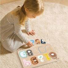 CLASSIC WORLD Wooden Numeric Puzzle Montessori Numbers 11 pcs.