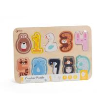 CLASSIC WORLD Wooden Numeric Puzzle Montessori Numbers 11 pcs.
