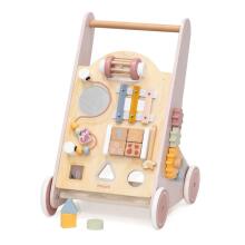 VIGA PolarB Wooden Push Walker Pink Educational