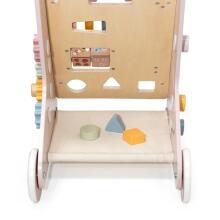 VIGA PolarB Wooden Push Walker Pink Educational
