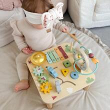 WOOPIE GREEN Wooden Educational Table Musical Sensory Maze 5in1