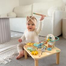 WOOPIE GREEN Wooden Educational Table Musical Sensory Maze 5in1
