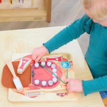MASTERKIDZ Learning Healthy Oral Hygiene with the Example of a Dog - Montessori Educational Wall Board