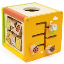 VIGA Wooden Educational Cube 5in1