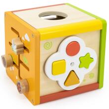 VIGA Wooden Educational Cube 5in1