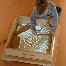 MASTERKIDZ Sensory Frame - LED Panel + Sand Play Accessories Set