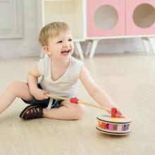 CLASSIC WORLD Colorful Rainbow Wooden Pusher