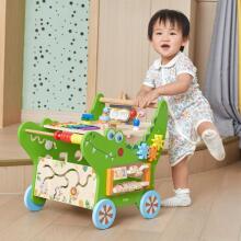 VIGA Wooden Educational Crocodile Pusher 12in1