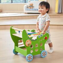 VIGA Wooden Educational Crocodile Pusher 12in1