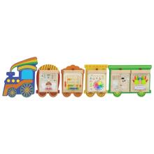 MASTERKIDZ Train Board Set 5in1 Sensory Board Motor Learning Senses and Emotions