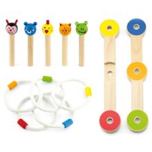 VIGA Wooden Skill Game Teutonic Knight Throw to the Target Animals
