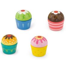 Viga Wooden Cookies Cupcakes 4pcs