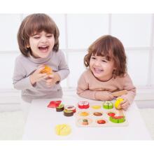 CLASSIC WORLD MONTESSORI Fruit Cutting Set with Velcro 20 pcs.