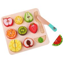 CLASSIC WORLD MONTESSORI Fruit Cutting Set with Velcro 20 pcs.