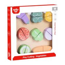 TOOKY TOY Wooden Vegetables Chopping Board 20 pcs.