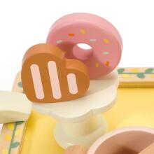 CLASSIC WORLD Wooden Tea and Dessert Set 14 pcs.