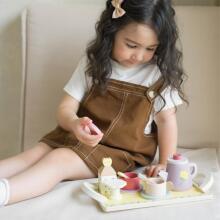 CLASSIC WORLD Wooden Tea and Dessert Set 14 pcs.