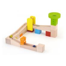 VIGA Wooden Ball Sliding Track Ball Track 49 elements