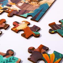 TOOKY TOY Puzzle with Bag Alpine Animals and Landscape Puzzle 49 pcs.