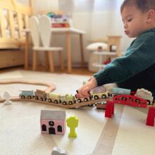 TOOKY TOY Wooden Vehicles Magnet Wagons