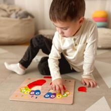 TOOKY TOY Educational Wooden Puzzle Feet Learning Counting and Colors