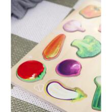 CLASSIC WORLD Wooden Montessori Puzzle Vegetables