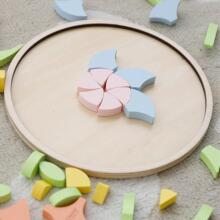 CLASSIC WORLD Pastel Mandala Montessori Puzzle Mosaic Flowers