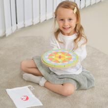 CLASSIC WORLD Pastel Mandala Montessori Puzzle Mosaic Flowers