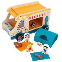 TOOKY TOY Wooden Camper Characters Camping