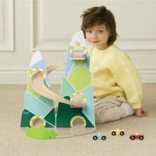 CLASSIC WORLD Wooden Car Track "Mountain Race"