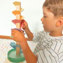 TOOKY TOY koka krāsains vērpšanas tornis bērniem