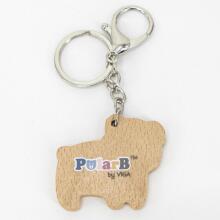 Viga PolarB Art.249949 Wooden Keychain White Bear Keychain