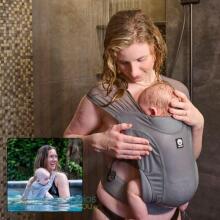 Dooky Splash Сarrier Art.250055 Grey Waterproof and ergonomic baby carrier