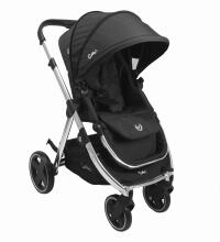 Arrue Ona Art.250633 Black Baby stroller with cradle
