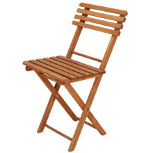 Set of wooden garden furniture for the balcony, foldable set, table and 2 chairs, impregnated