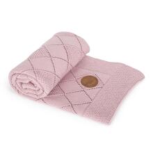 Knitted blanket in gift box 90x90 pink