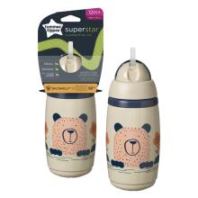 TOMMEE TIPPEE Insulated Straw 266ml, 12m+, grey, 448013