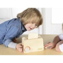 MASTERKIDZ Wooden Toaster + Butter Slice Knife Plate Jam