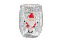 Winteria Double wall glass Santa 30 cl assortment