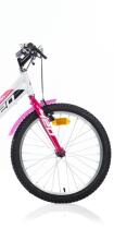 Bērnu velosipēds 20'' ''420 SPORT'', balts/rozā