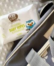 Pure Beginnings Organic Wipes Art. organic 100% biodegradable wet wipes with a delicate lavender scent, 64 pcs
