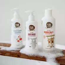 Pure Beginnings Kids Conditioner Shampoo Art.251283  tear-free shampoo-conditioner for children with a delicate raspberry scent, 250 ml