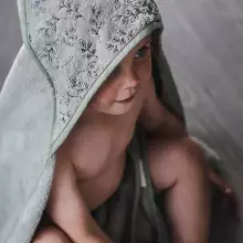 Natruba Cotton Soft Art.251326 Powder Детское полотенце  с капюшоном из  хлопка 70x70см