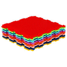 Ikonka Art.KX3171 Montessori sensorās puzles paklājiņš pēdu masāžai 8 gab.
