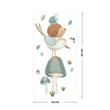 Little Dutch Wall Sticker Art.WD379030 Forest Friends Measuring wall sticker