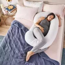 La Bebe™ Maternity Pillow Sì - Duo Art.246544 Linen fabric. Multifunctional maternity pillow with memory foam filling